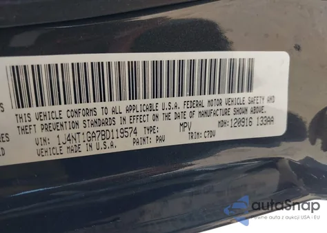 2011 Jeep Patriot Sport from USA, damaged, VIN 1J4NT1GA7BD119574